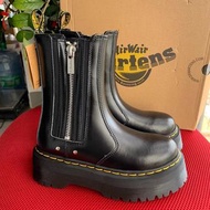 🌟官網授權商家🌟Dr . martens 馬汀博士2976MAX 系列頭層牛皮開邊珠拉鍊切爾西厚底鬆餅鞋馬丁靴 尺碼：35-44