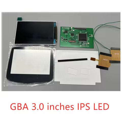 3.0 Inches GBA IPS LCD For GBA/Nintendo GAME BOY ADVANCE.Support Pixel Display.No Need To Cut The Sh