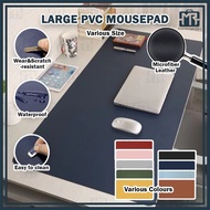 MR Large PVC Mousepad Keyboard Mat Anti-slip Suede Backing Smooth Mouse Pad Pu Leather Waterproof Of