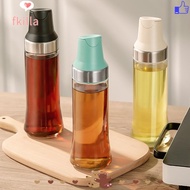 FKILLA Olive Oil Dispenser, 17oz Easy Clean Glass Oil Bottle, Portable Stainless Steel Pouring Mouth Large Capacity White Vinegar Dispenser Cooking