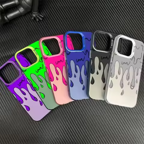 Trendy Style Phone Case for iPhone 17 AIR 16 15 14 13 Pro 12 11 Pro Xs X XR Max Hard PC+TPU Cases La