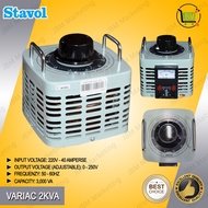 Stavol Variac 2KVA Manual Voltage Regulator, Adjustable Voltage Output