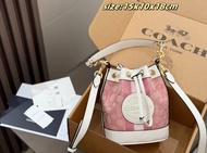 💞現貨 COACH蔻馳 mini抽繩小水桶 手拿包 手提袋 斜挎包 單肩包 通勤 生日禮物 節日 情人節 Crossbody bag shoulder bag commuting birthday p