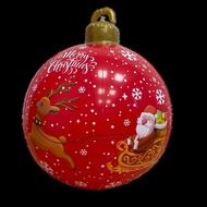 60cm Outdoor Christmas Inflatable Decorated Ball PVC Giant Big Large Balls Xmas Tree Decorations Toy