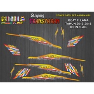 Transparent hologram sticker old f1BEAT 2013-2015 icon flag