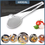 [Johor Stock] New Multi-functional Filter Spoon With Clip Food Kitchen Oil-Frying BBQ Filter Stainle