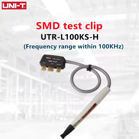 UNI-T Four-terminal Kelvin Test Clip SMD Test Clip Bridge Test Lead Capacitance Inductor Clip 100KHZ
