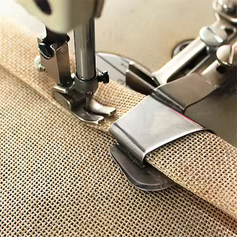 Industrial Lockstitch Sewing Machine Binder, Hem Folder Binding Attachment, Flat Seam Folder Binding