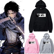 Japan Anime: Attack on Titan Aot Hoodie Captain Levi Ackerman Anime Sweatshirt Jacket