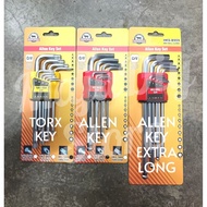 9pcs CR-V set allen key set torx key set