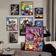 1pc Transformers Optimus Prime Megatron Grimlock Poster, Sci-Fi Waterproof Unframed Canvas Print, Mo