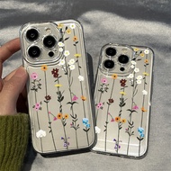 Vines Flowers Case for IPhone 17 16 15 13 14 12 11 Pro MAX XS MAX XR X 7 8Plus SE Clear Shockproof