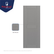 ส่งฟรี Polywood - ประตู uPVC รุ่น J-series  PJR002 ผิวเสี้ยนไม้ เซาะร่อง Vacuum (สินค้า Pre-order 15