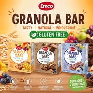 EMCO Granola Bar Gluten Free (5 Bars in a box), Fruit Mix/ Dark Chocolate/Blueberry