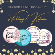 STICKER LABEL DOOR GIFT WEDDING/KAHWIN MURAH