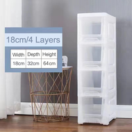 Drawer Storage Cabinet Shoe Box 18/25 CM Large Stackable Interlock Plastic Transparent Kitchen Shelf Storage Cabinet