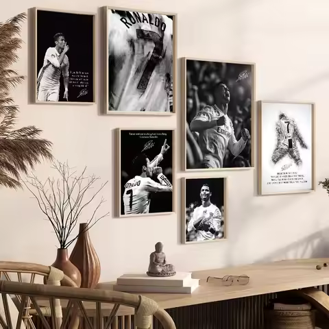 C-Cristiano R-Ronaldo CR7 Posters Canvas Painting Print Room Home Bar Cafe Room Wall Decor Boys Gift
