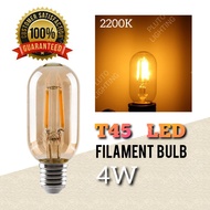 T45 4W 2200K LED Filament Bulb E27 Cap