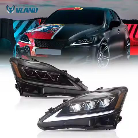 NORSEN Wholesales LED Headlights Head Light 2th Gen XE20 IS 220d/F 300 350 2006-2012 Sequential Lamp