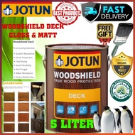 JOTUN WOODSHIELD DECK 5 LITER ANTI SCRATCH SHELLAC & VARNISH WOOD PAINT (GOLDEN SAND SERIES)/ CAT KA