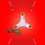 E27 3-Prong FITTING 3-Prong Lamp Housing/ - WHITE