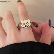 Creative Cat Ring Saturn Ring for Women Party Gift Beautiful Cat Opening Ring Index Finger Ring