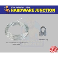 GALVANIZED WIRE ROPE LAM CABLE 2MM 3MM [LOOSE] | GALVANIZED WIRE ROPE CLIP