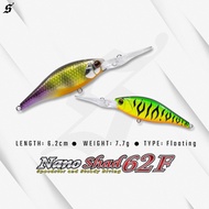 SENSES NANO SHAD 62F FLOATING LURE 62mm 7.7g FISHING LURE