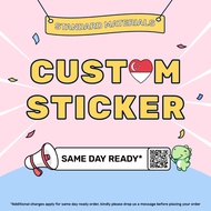 🇸🇬 SG SELLER🇸🇬 CUSTOM STICKER LABEL PRINTING LOGO PERSONALISED STICKERS CUSTOMISED (STANDARD MATERIAL)