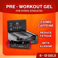 HYROX Energy Gel Electrolyte Running Gel | Marathon Gel Athletes | Endurance | Fitness | 6 / 12 Pack