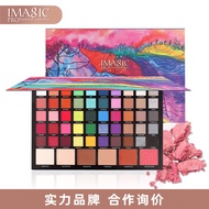 IMAGIC 56 Color Terrace Eyeshadow Beads IMAGIC Pearlescent Matte Polarized European American Eyeshad