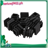 12 Pcs 15mm x 15mm Plastic Square Caps Tube Pipe Inserts End Blanking