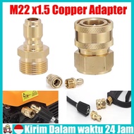Ready Stock 2pcs M22 Male & M22 Female Adapter Connectors for Pressure Washers