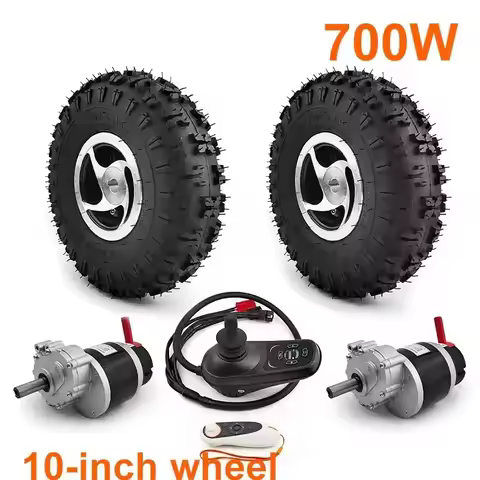 24V 700W 10-inch wheel kit ZD101AZ1 double 350W motor with electronic brake lever tractor tire off-r