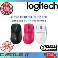 Logitech G PRO X Superlight 2 DEX Wireless Gaming Mouse Black White Pink HERO 2 44000DPI
