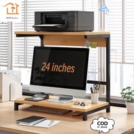 ♞,♘The Spot/Wooden Monitor Stand Printer Table Computer Stand Printer Stand Rack Ergonomic Table