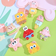 3D Crocs Jibbitz DIY Crocs Charm Kirby DIY Shoes Decoration Glossy SpongeBob SquarePants Simulation Biscuit diy Cream Glue Homemade Phone Case Accessories diy Headdress Hairpin Jewelry Accessories Hole Shoes diy Material diy Handmade Material Goo Card Acc