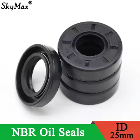 ID 25mm NBR Nitrile Rubber Shaft Oil Seal TC-25*31/32/34/35/37/38/40/42/44/45/47/50/52/55/60/62*4/5/