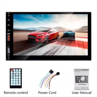 (พร้อมกล้อง) เครื่องเสียงรถยนต์ 7 นิ้ว 2 din MP5 เครื่องเล่นมัลติมีเดียหน้าจอสัมผัส FM/TF/USB บลูทูธ