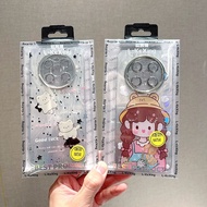 2026 New Style Feather Yarn Cartoon Suitable for Huawei P80Pro Phone Case Mate80Pro Lens Film Glory 