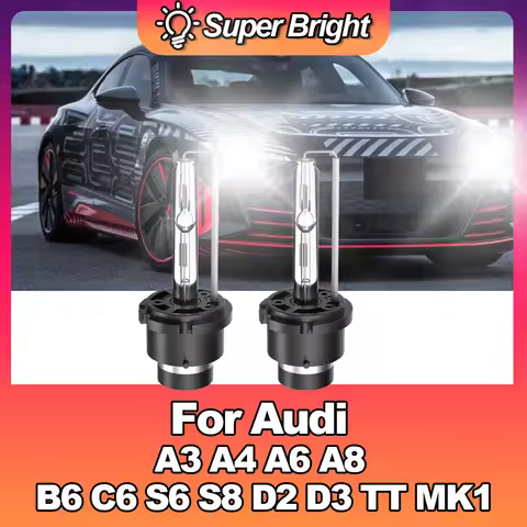 2pcs D2S HID Original Car Xenon Headlight 6000K 35W Standard White Auto Light 12V For Audi A3 A4 A6 
