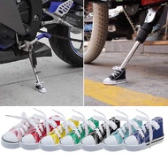 hot【DT】☃✙❇  1pc Motorcycle Shoe Foot Support Side Cover Motor Electric Kickstand Canvas Shoes