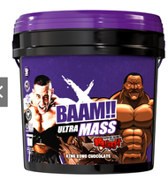 BAAM ULTRA MASS Chocolate ขนาด 20 LB เพิ่มน้ำหนัก สูตรเพิ่มน้ำหนัก ให้สารอาหารครบ วิตามินครบ