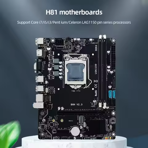 H81 Desktop Motherboard Dual Channel LGA1150 Gaming PC Mainboard USB 2.0/3.0 Computer Motherboard 16