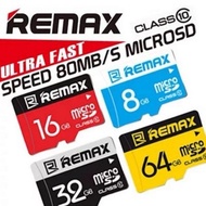 REMAX MEMORY 8/16/32/64GB SD Card Micro SD Card