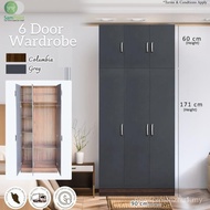 [ BELI 10 PERCUMA 1 BIJI ] SamPoint 4 Pintu Kabinet / Kabinet Baju Pakaian 6 Pintu / Rak Baju / Alma
