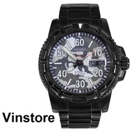 [Vinstore] Seiko 5 Sports SRP225K1 Automatic Black IP Stainless Steel Camouflage Dial Men Watch SRP225 SRP225K
