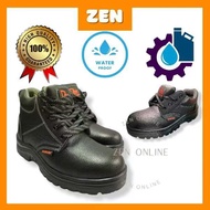 [ZEN] Dr Maldini Kasut Safety Shoes Mid Cut Dan Low Cut I Leather Slip On Protective Steel Toe Cap B