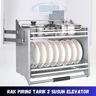 PROMO RAK PIRING TARIK 2 SUSUN ELEVATOR PULL DOWN DISC RACK - retrosale