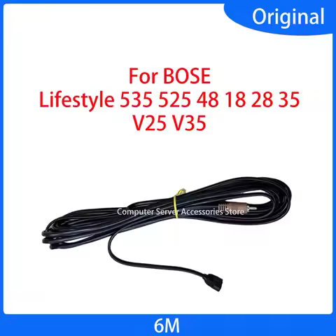 Used for BOSE Lifestyle 535 525 48 18 28 35 V35 V25 Surround Line 6M Surround Cable Speaker RCA Cabl